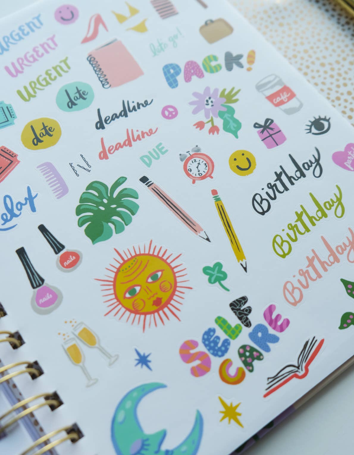 2026 Hardcover Planner / Magenta Squiggle