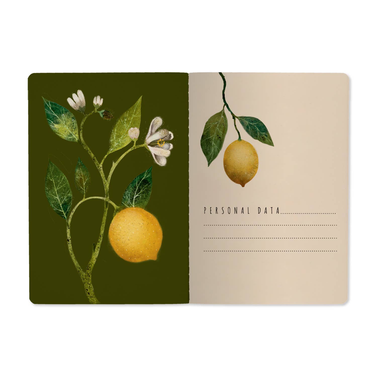 Lemons A5 Softcover Notebook