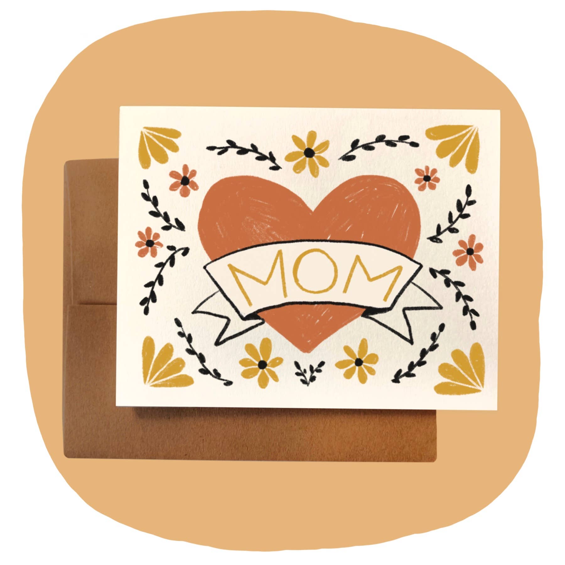 MOM ~ CLASSIC HEART Card