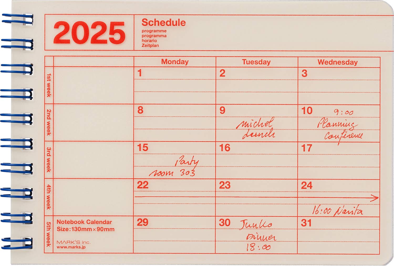 Notebook Calendar 2025