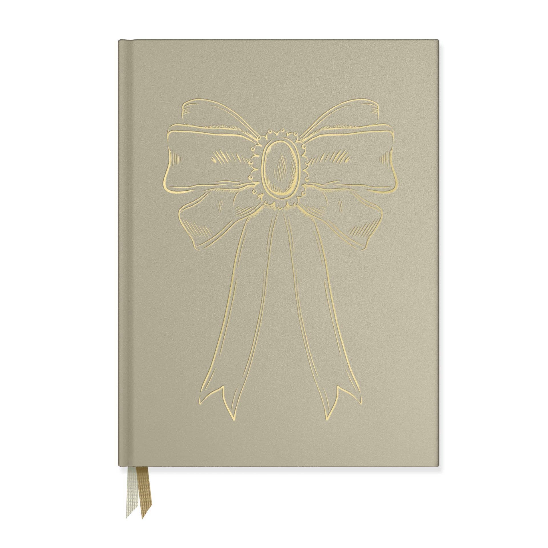 Foil Bow Bookcloth Hardcover Notebook