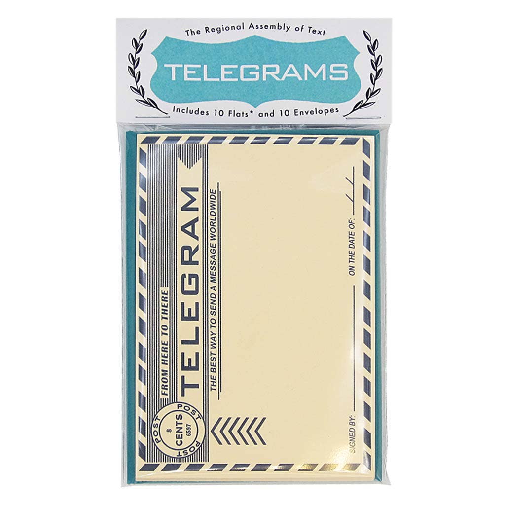 Telegram Flat Card Set