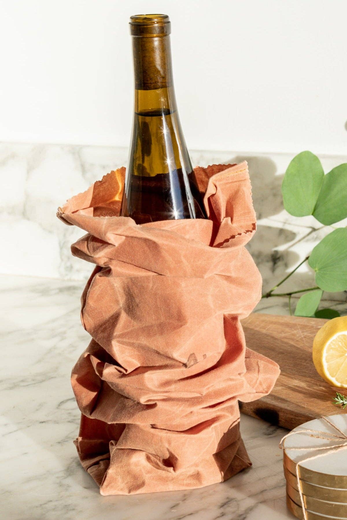 Waxed Cotton Grocery Bag