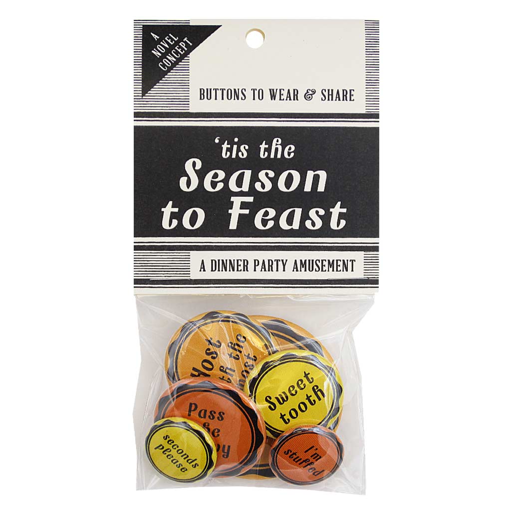 Tis Season to Feast Button Set