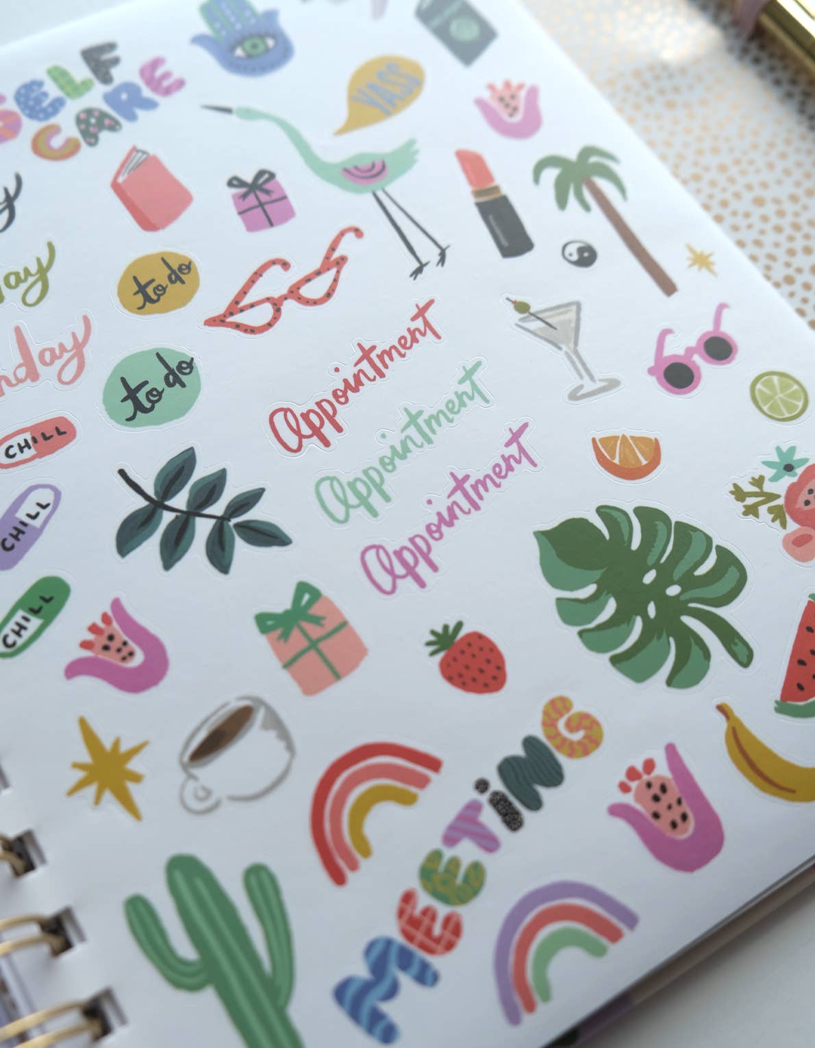 2026 Hardcover Planner / Magenta Squiggle