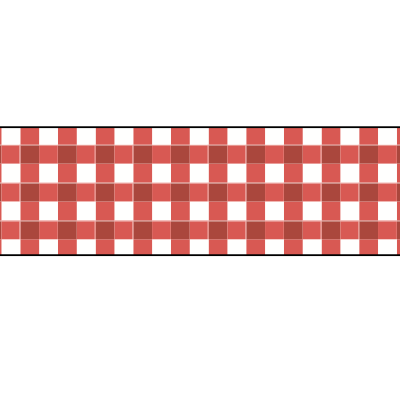 Red Gingham 50m Paper Tape