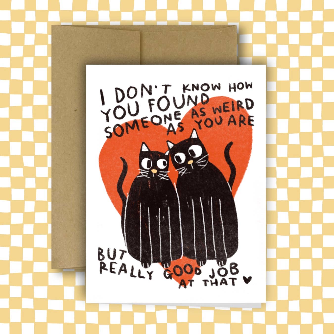 WEIRD CATs Greeting Card