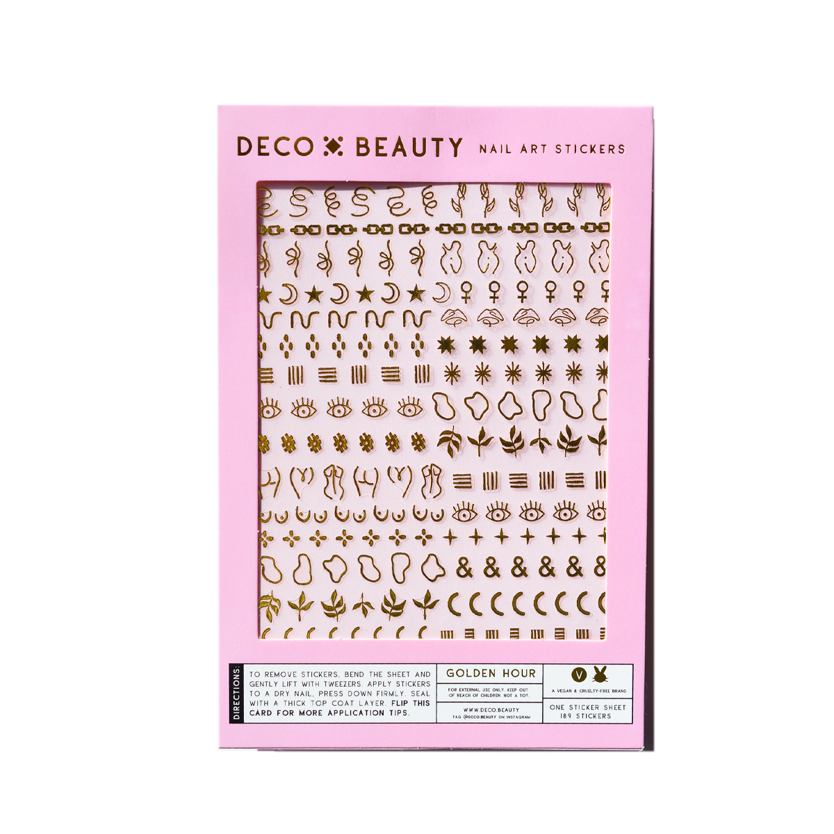 Nail Art Stickers / Golden Hour