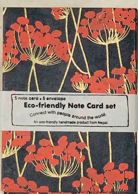 Lokta Notecard Set / Twigs