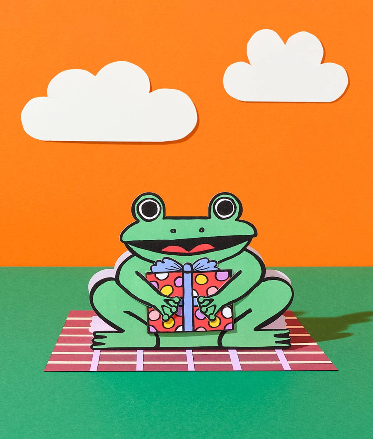 Frog with Mini Card Kid's Greetings Card