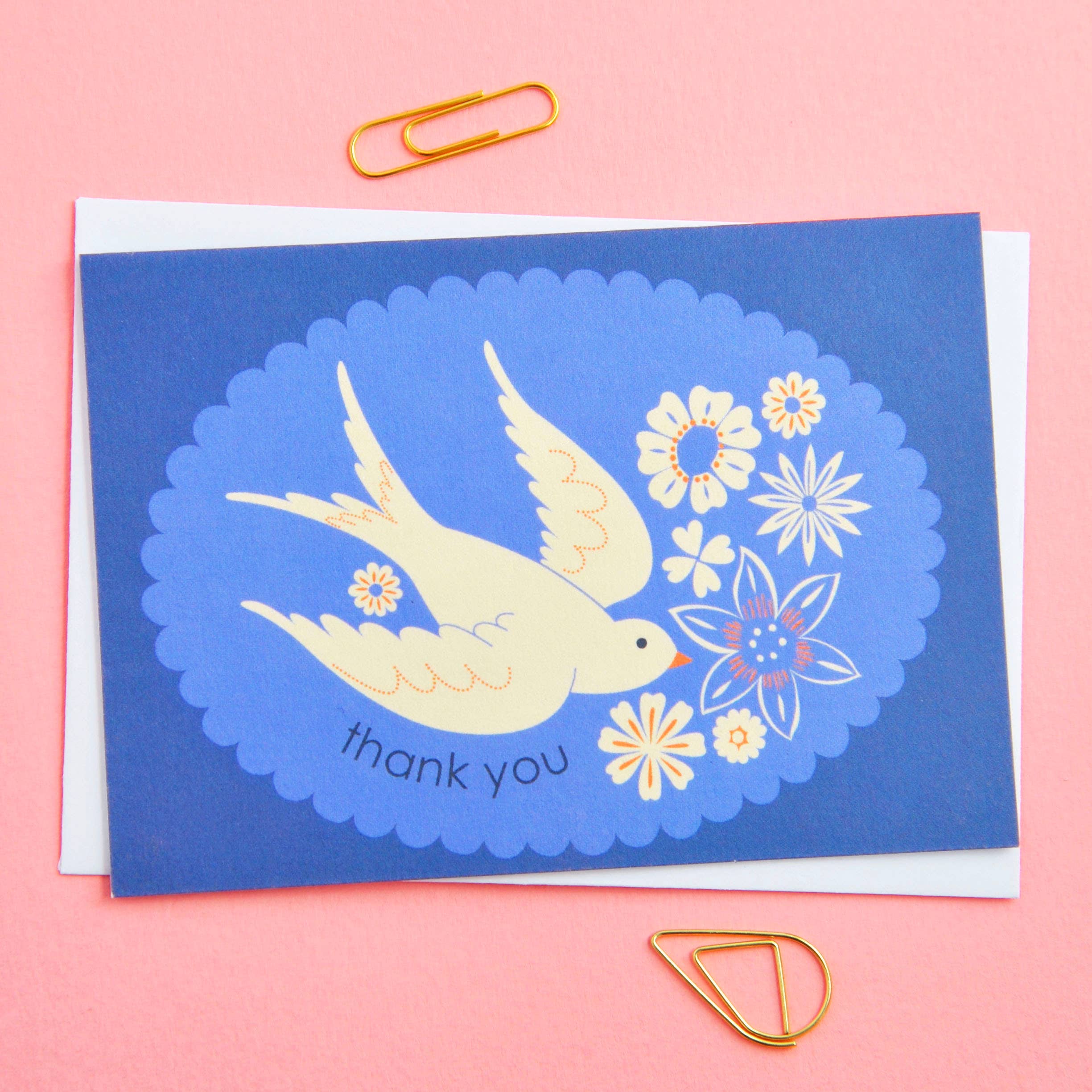 Birds & Borders Thank You Card Set