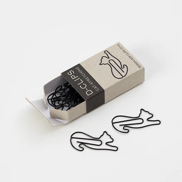 Stretching Cat Paper Clips