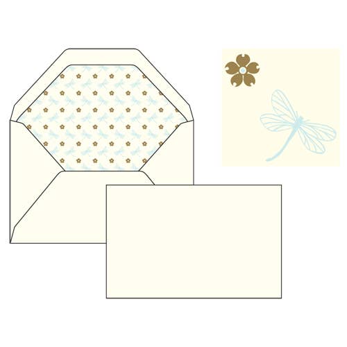 Rossi 1931 Letterpress Gold Foil Flat Card Letter Sets