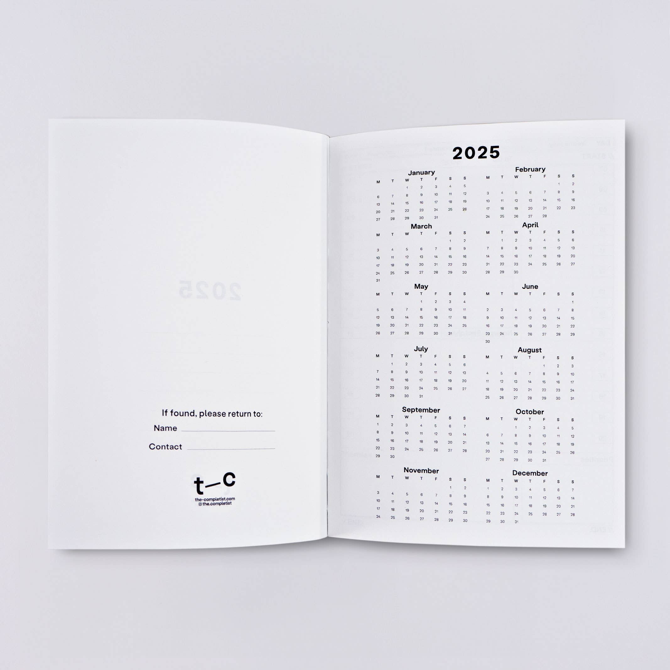 Hinoki 2025 Dated Daily Planner Book