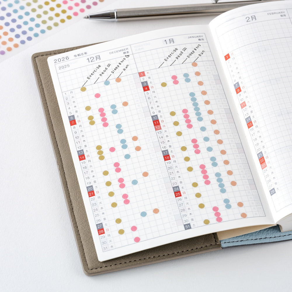 Hobonichi Techo / TSUKI no IRO: Transparent Dot Stickers / 3.5mm
