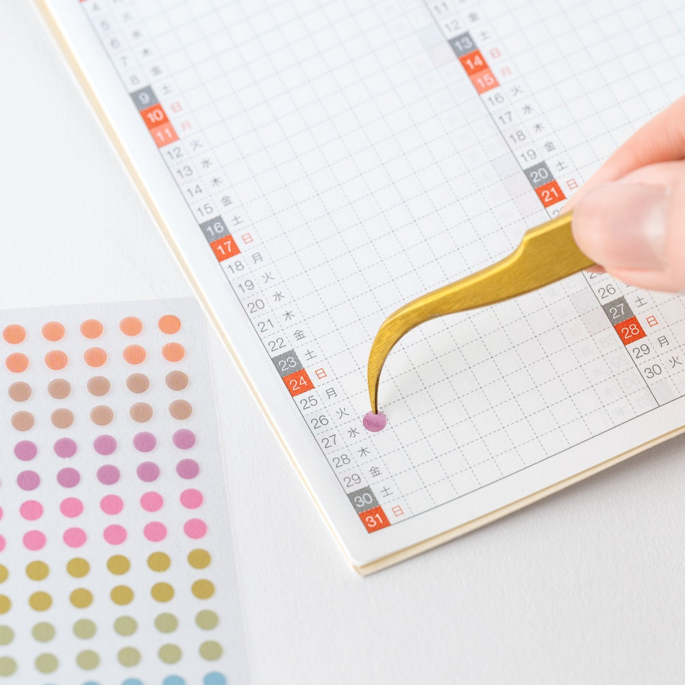 Hobonichi Techo / TSUKI no IRO: Transparent Dot Stickers / 3.5mm