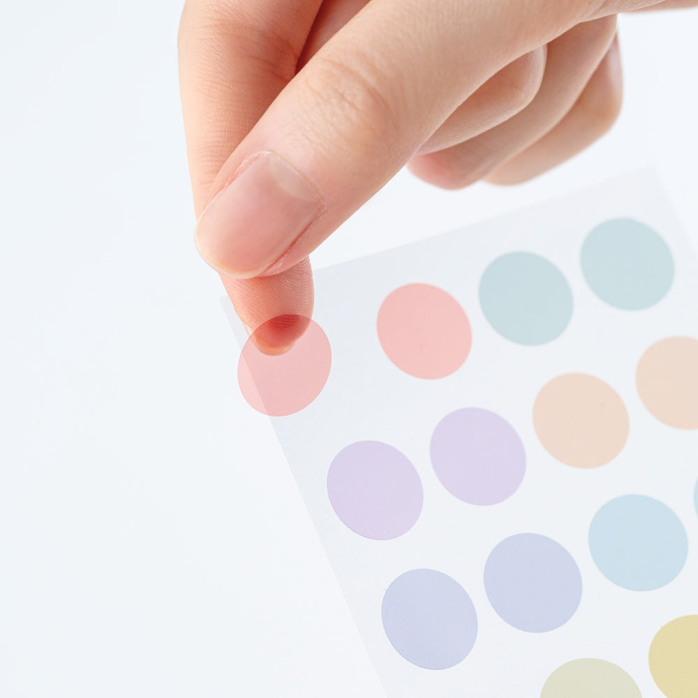 Hobonichi Techo / TSUKI no IRO: Transparent Dot Stickers / 15mm