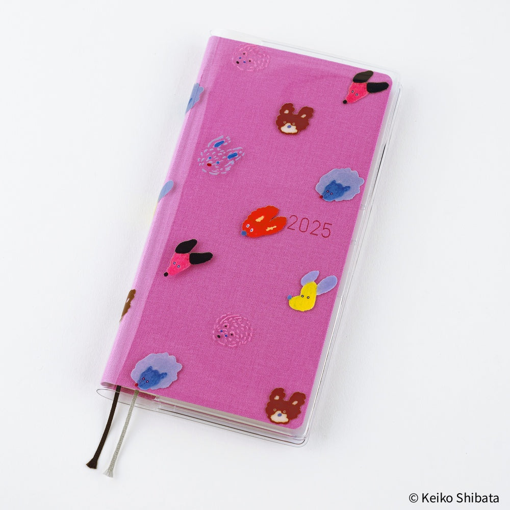 Hobonichi Techo / Keiko Shibata: Clear Cover for Weeks (Dog Ears Fluttering in the Wind)