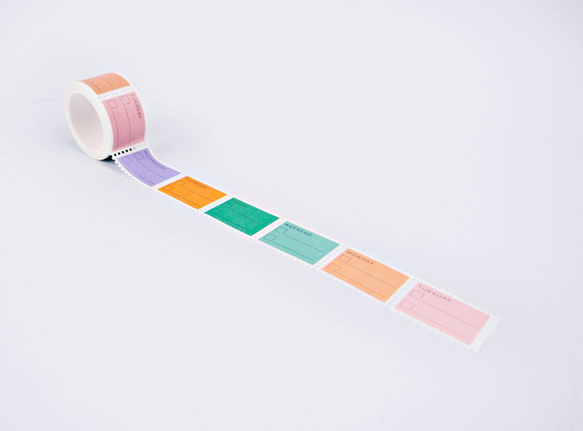 Pastel Days of the Week Stamp Washi Tape