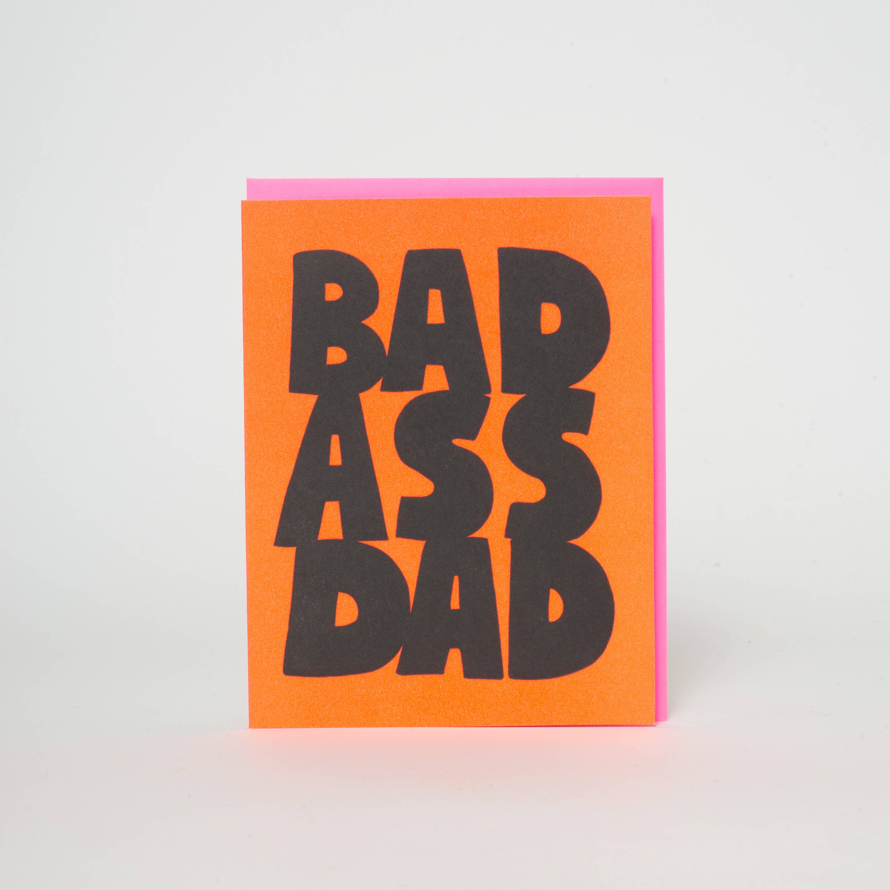 Bad Ass Dad Father's Day Letterpress Card