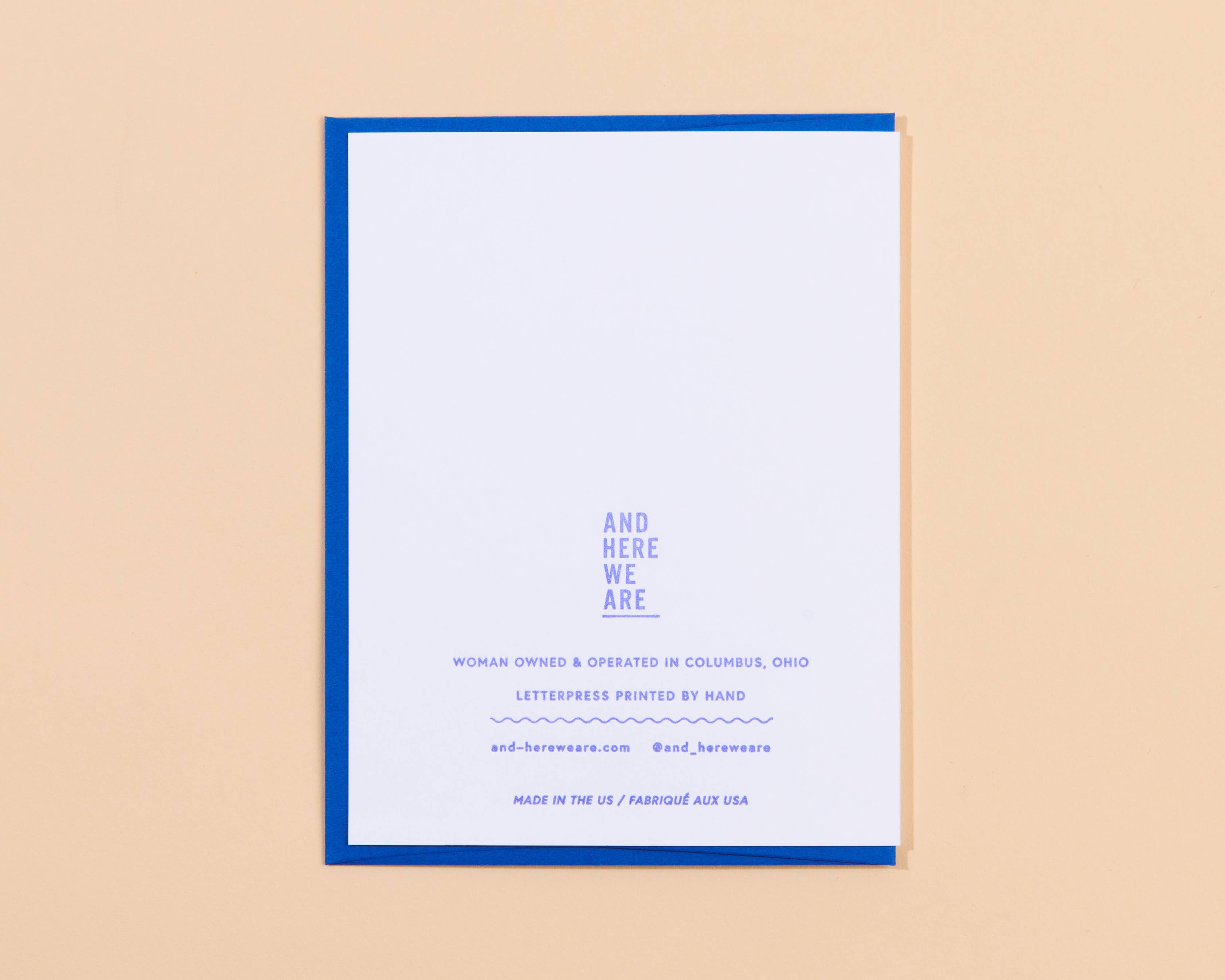 Heaven on Earth Anniversary Letterpress Card