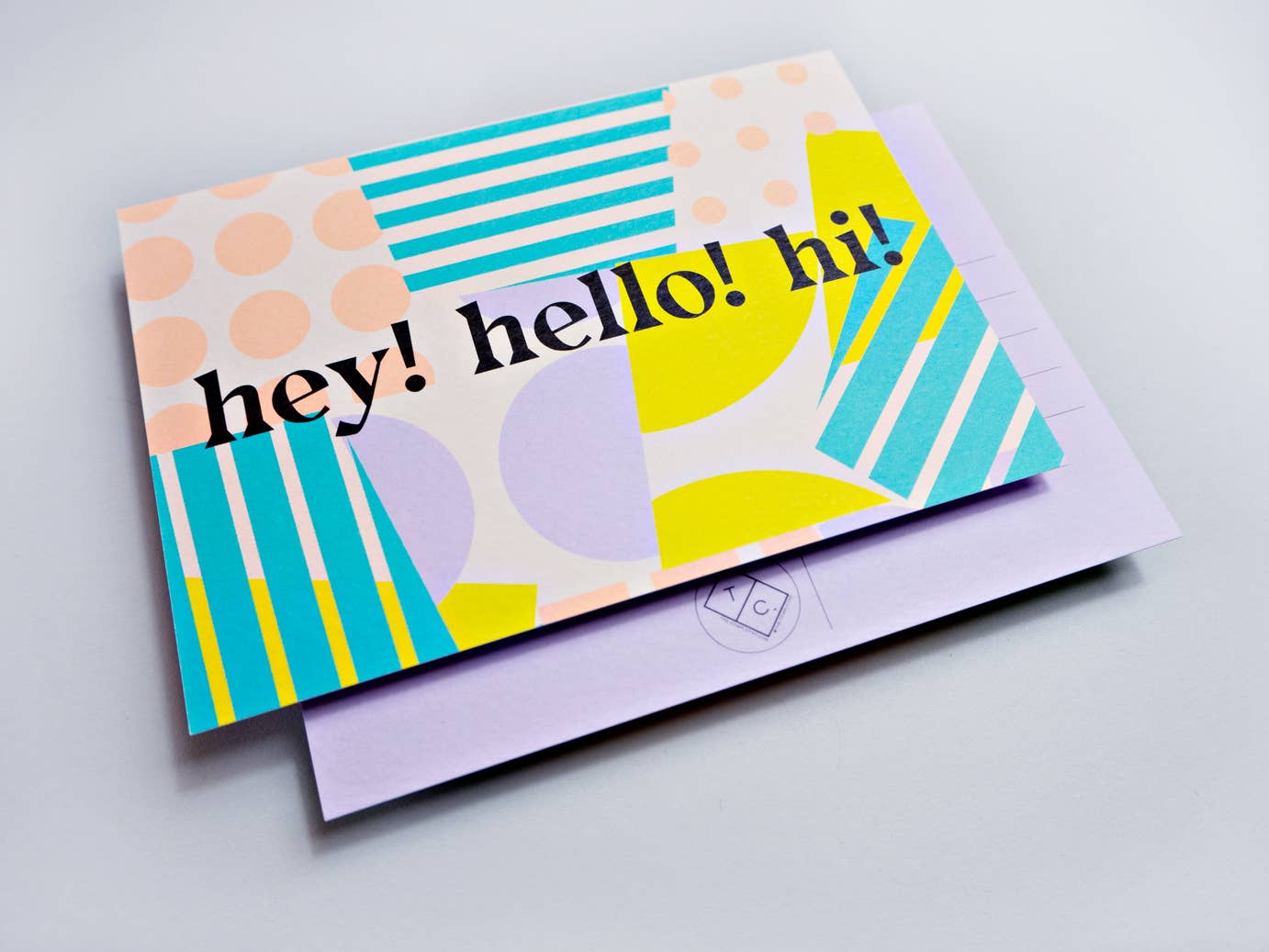 Spots + Stripes Postcard
