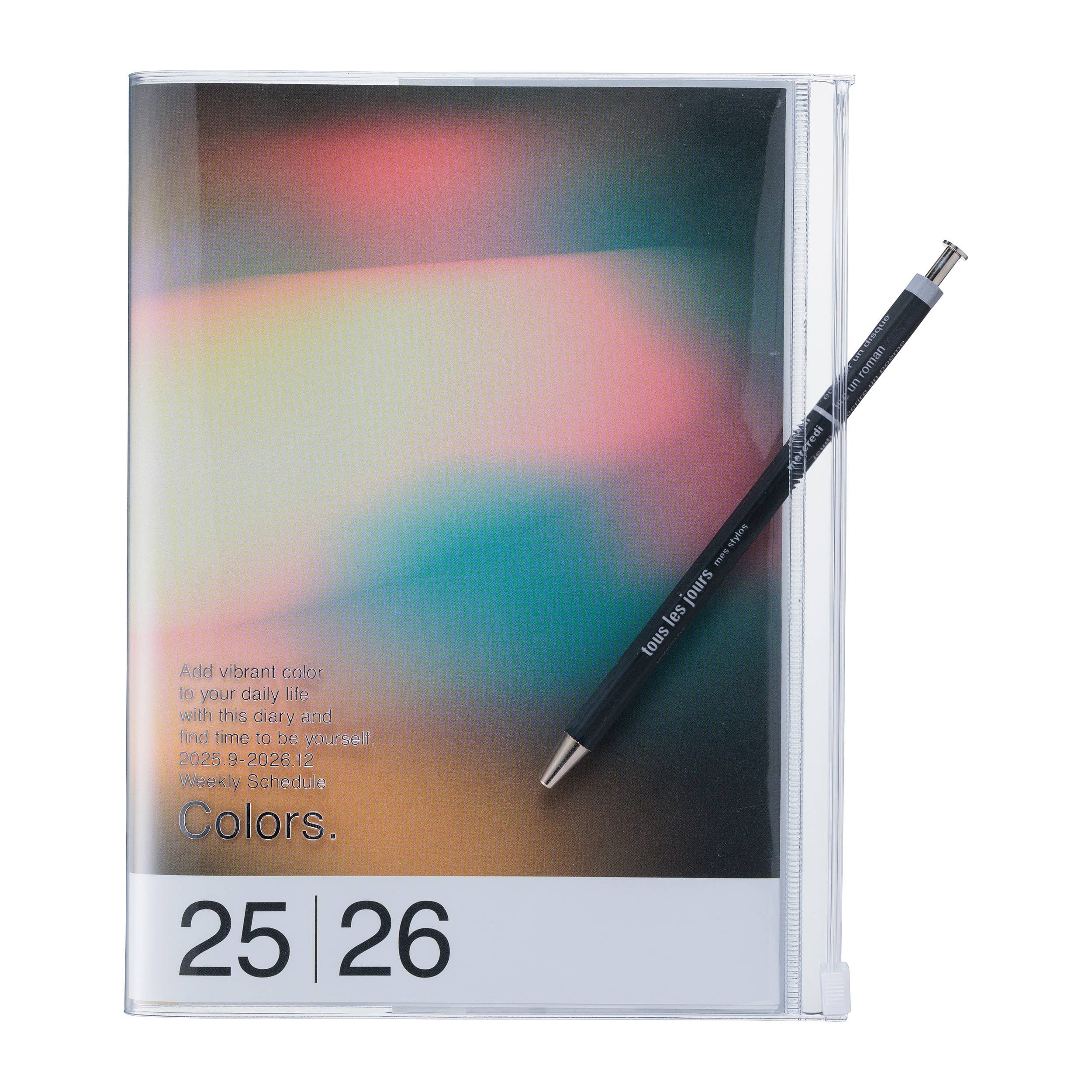 GRADIENT 2025-2026 16 MONTH WEEKLY PLANNER / A5 / Black