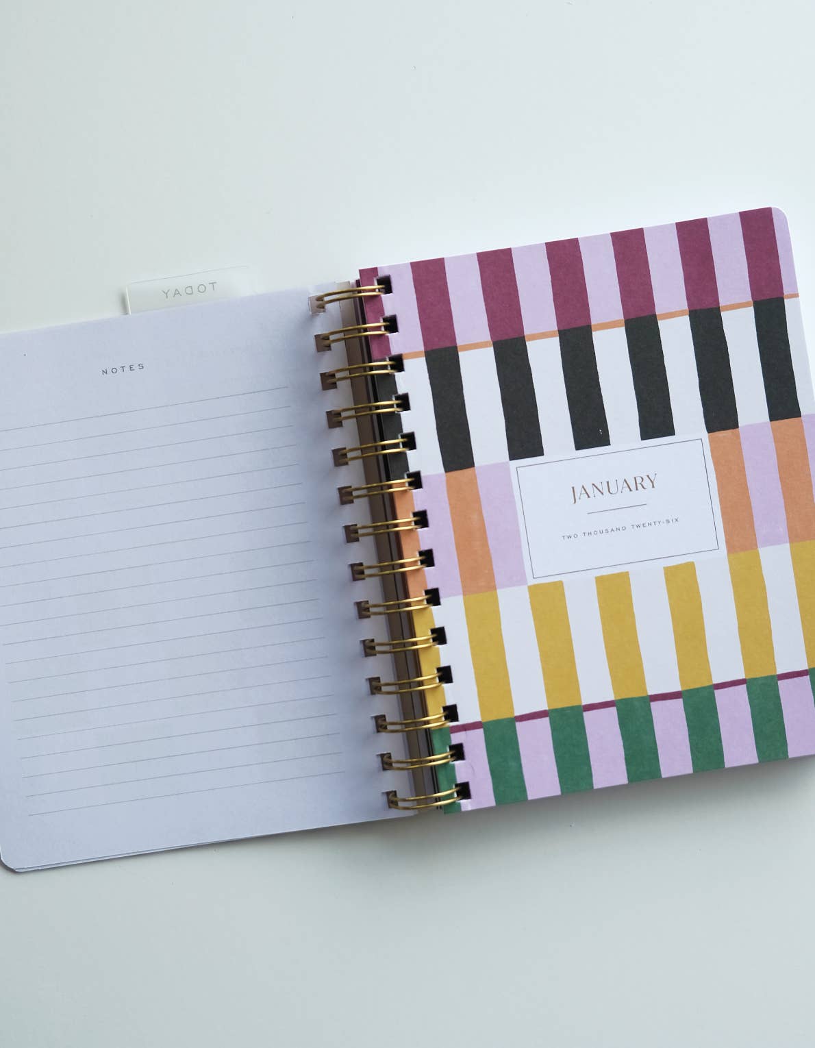 2026 Pocket Size Planner / Painted Stripes