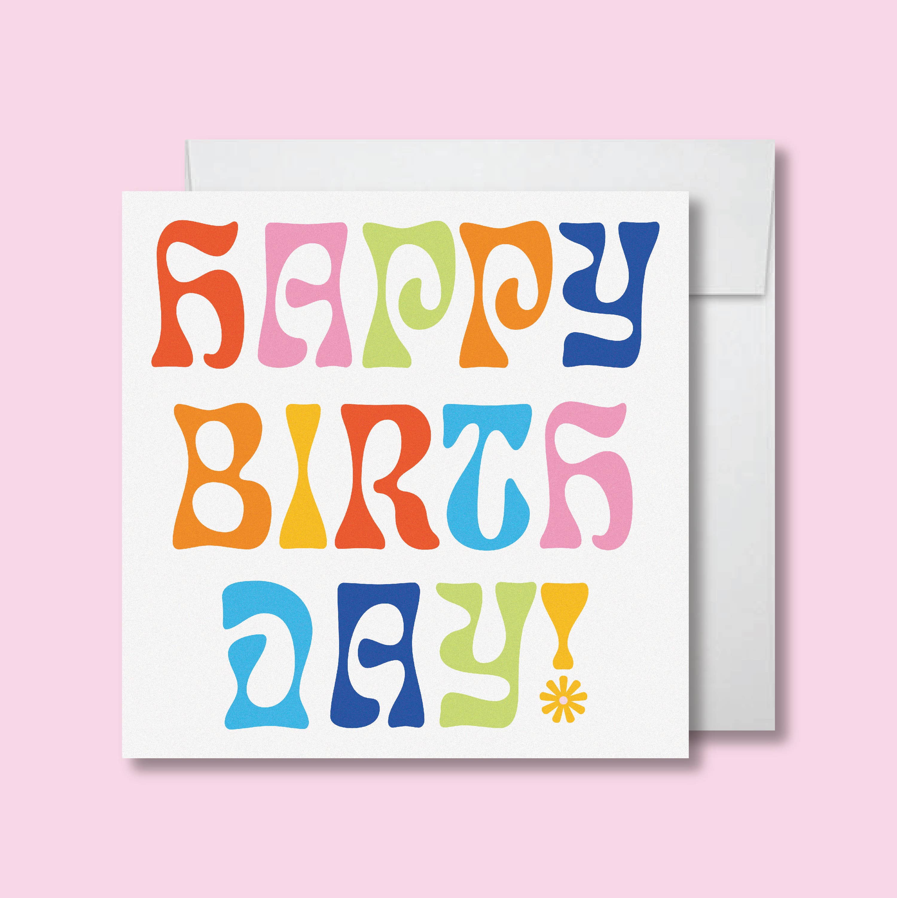Happy Birthday Rainbow Card