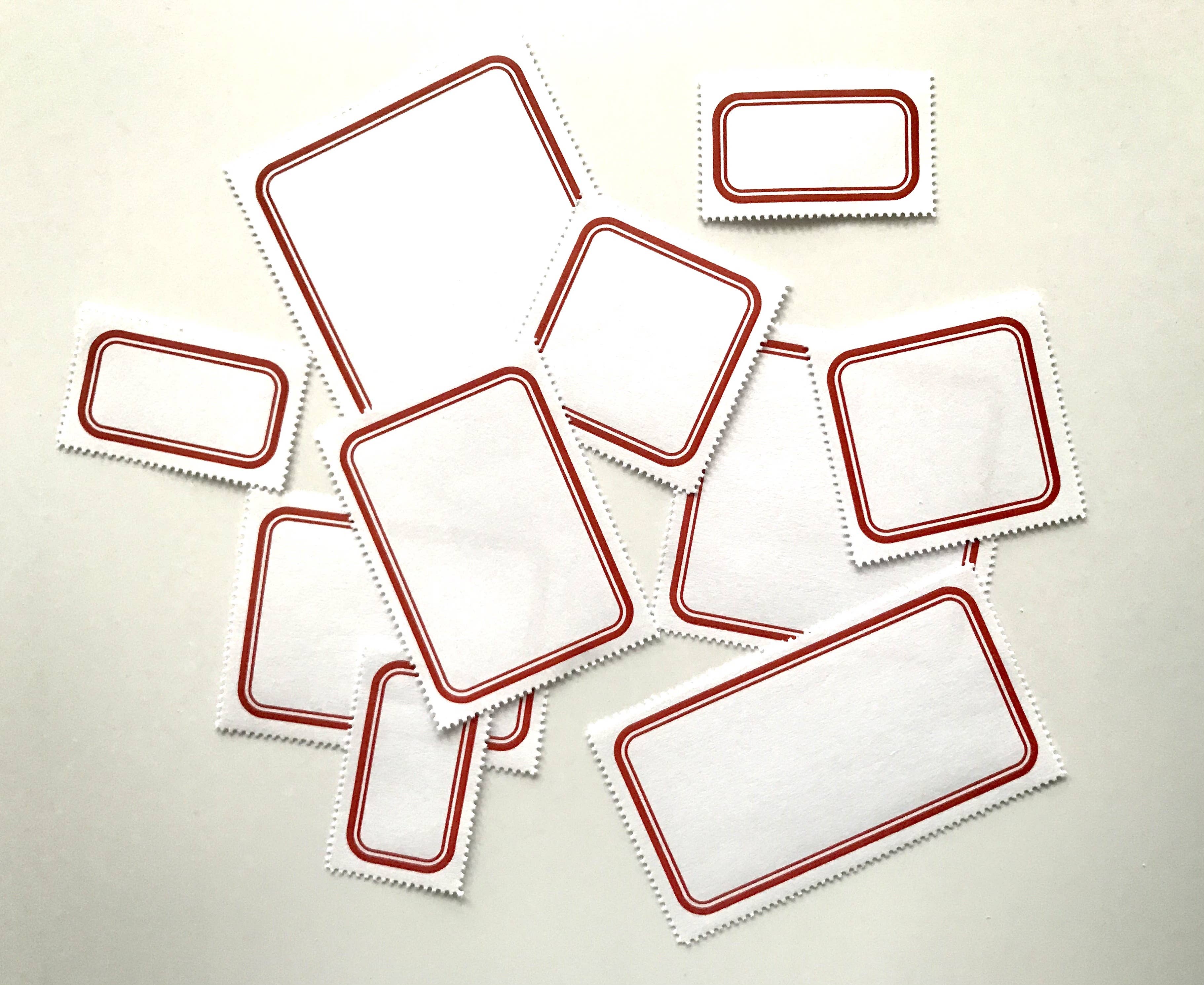 Blank Labels — Classic, Red