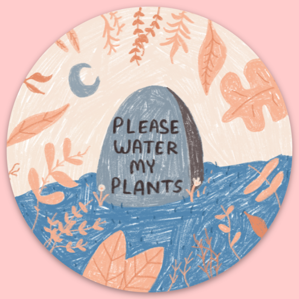 Water My Plants Sticker