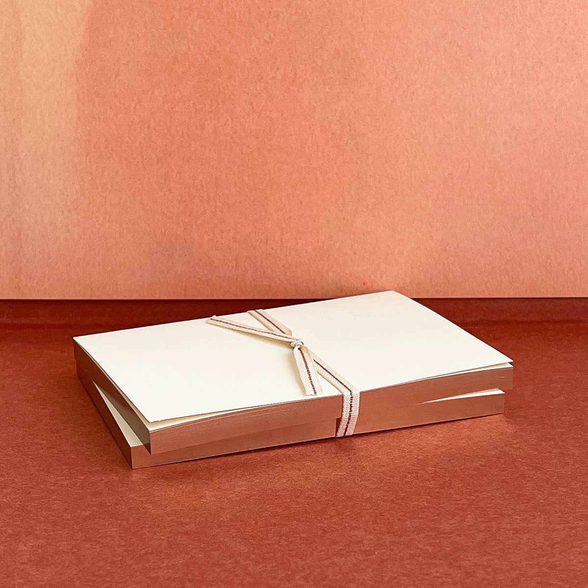 Ivory Jotter Notebooks with Rose Gold Edging (set of 2)