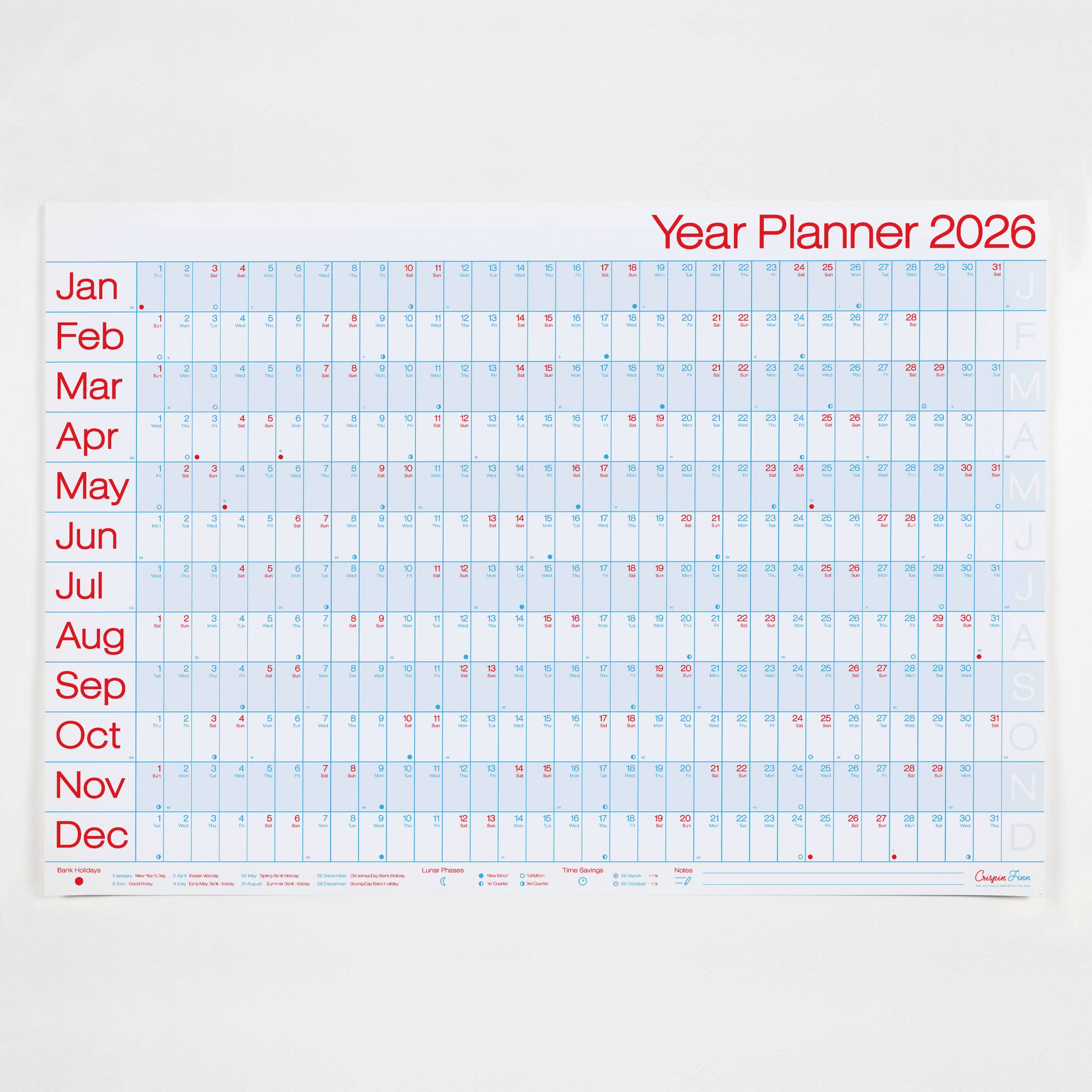 2026 Year Planner - Classic Landscape View