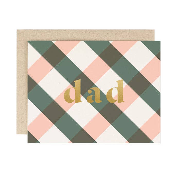 Plaid Dad Father's Day Card