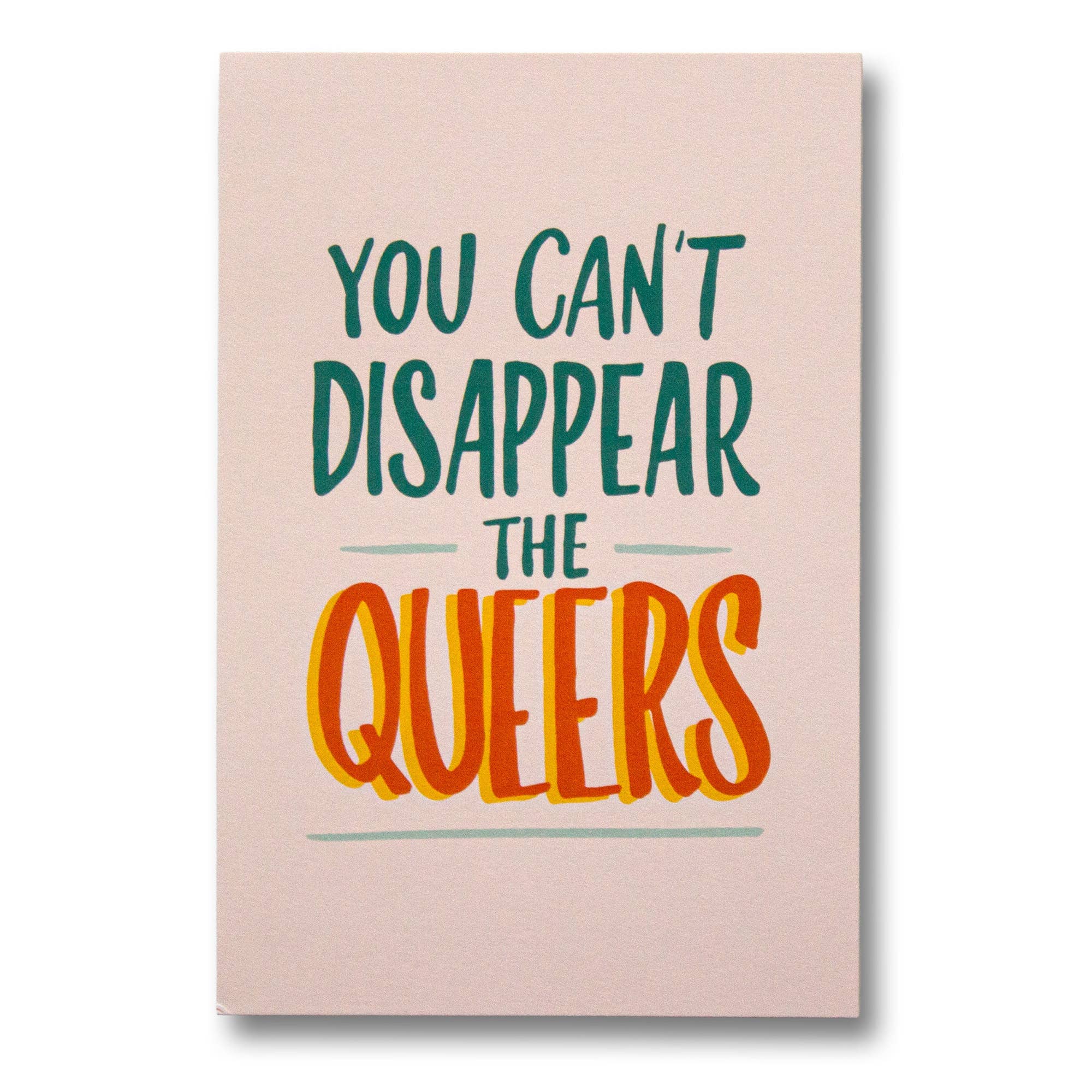 You Can't Disappear the Queers Postcard
