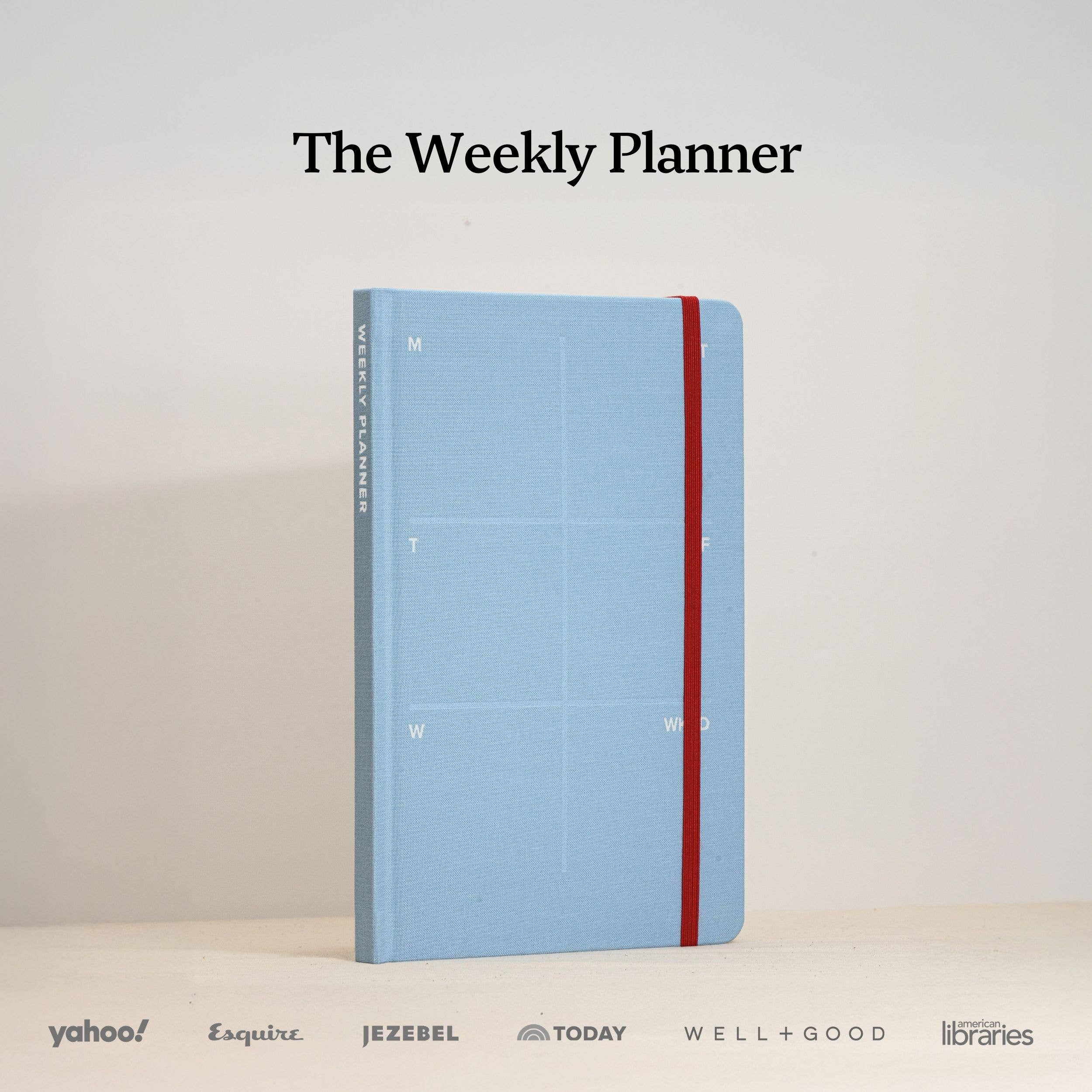 Undated Weekly Linen Planner / Blue