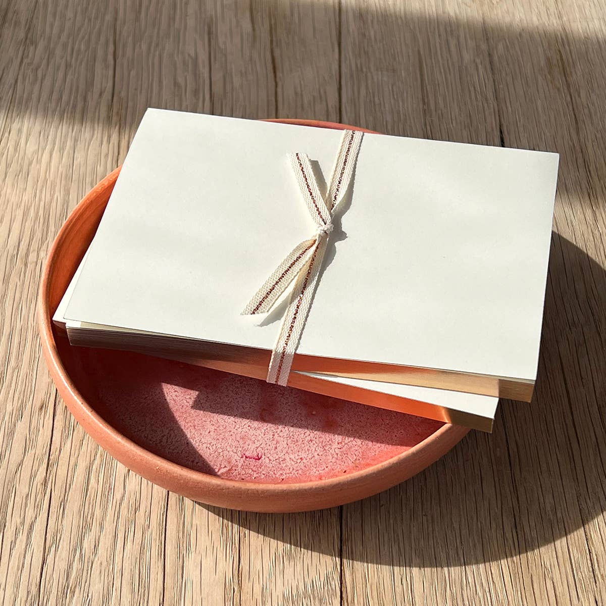 Ivory Jotter Notebooks with Rose Gold Edging (set of 2)