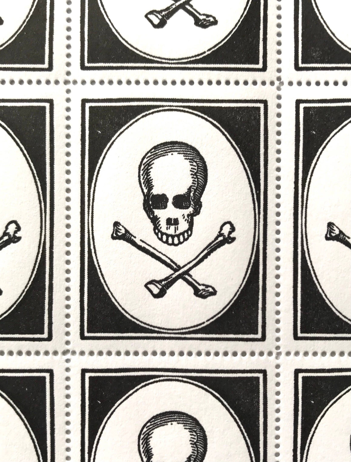 Post Crypt Gothic Halloween stamps