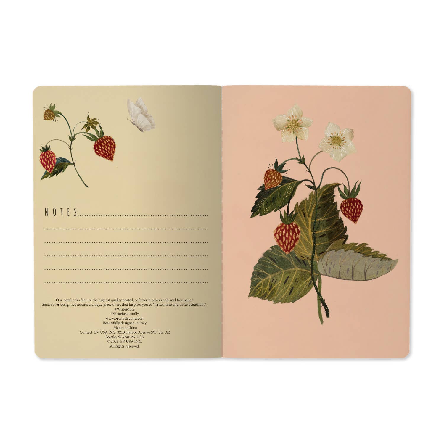 Wild Strawberry A5 Notebook