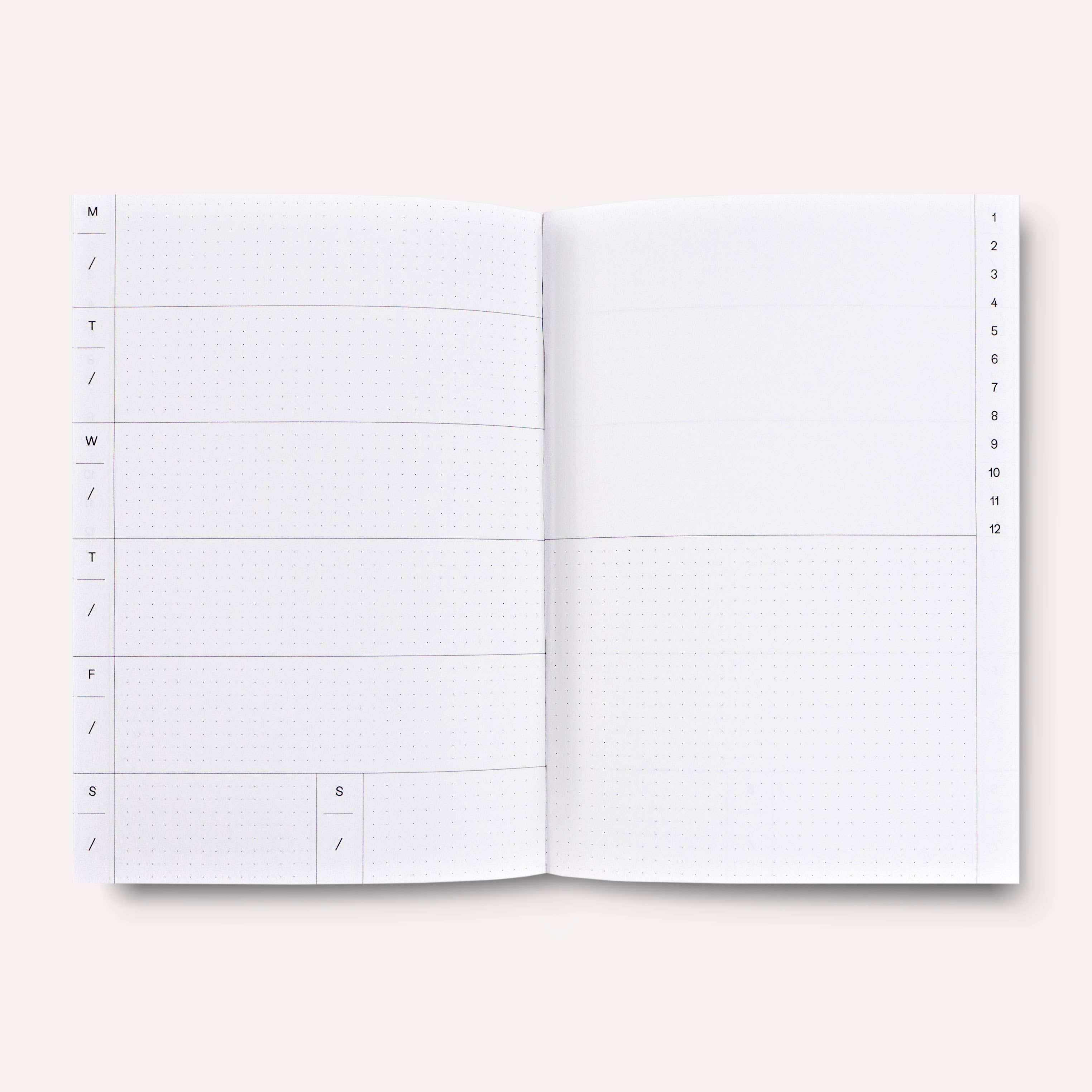 Hinoki Undated Weekly Planner Book