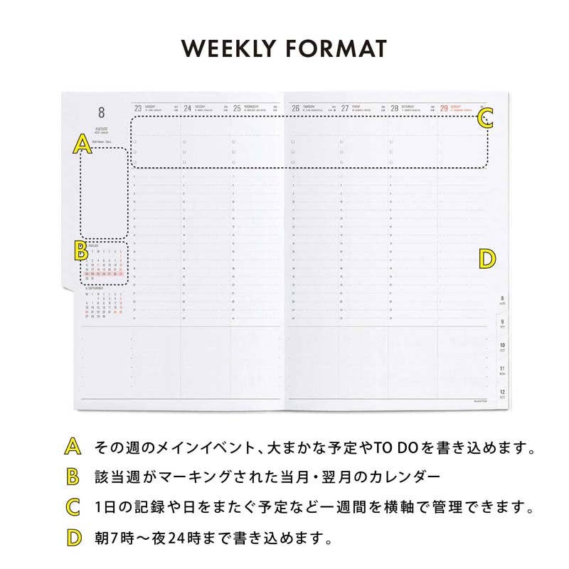 2026 Weekly Planner Nahe A5 Vertical / Khaki