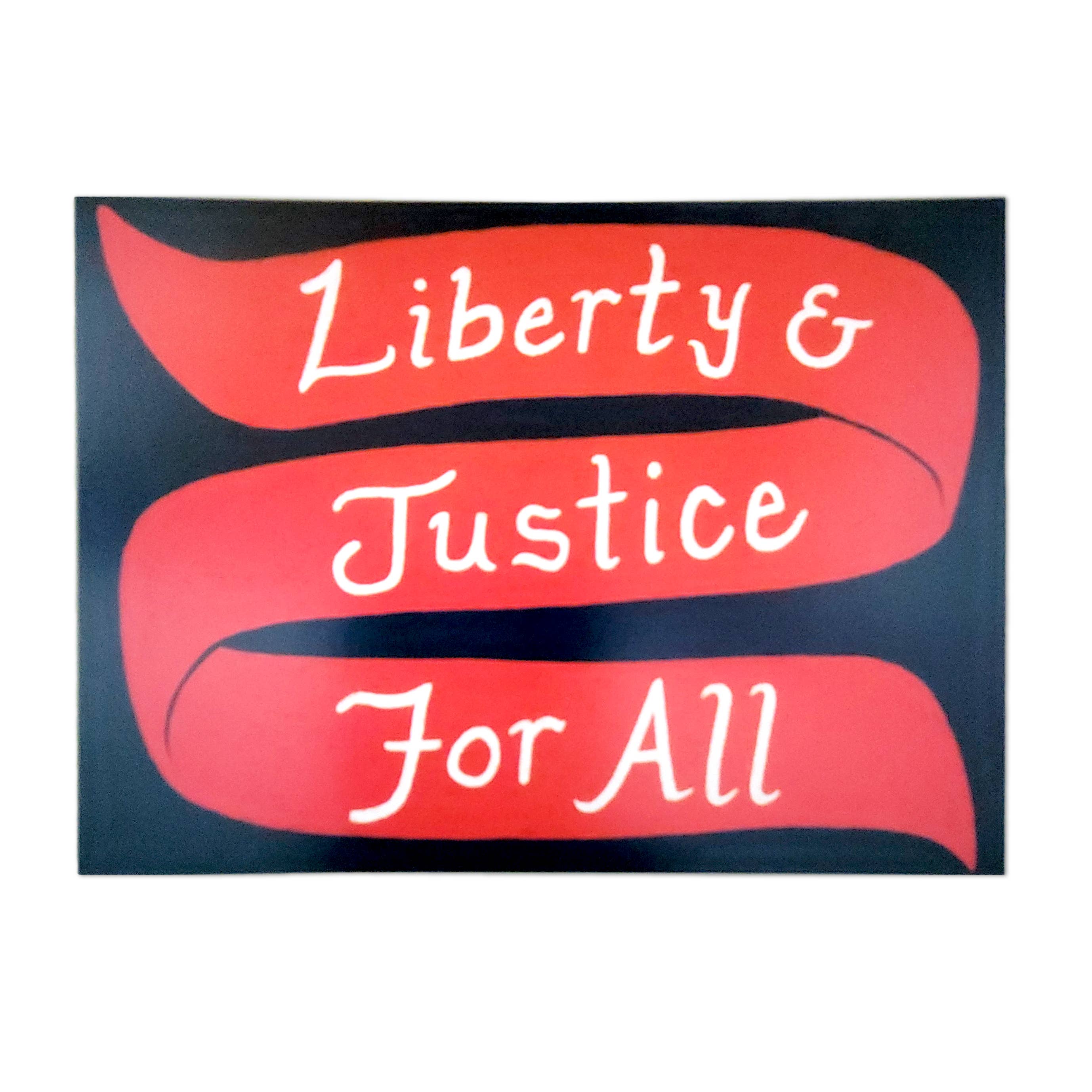 Liberty & Justice For All Postcard