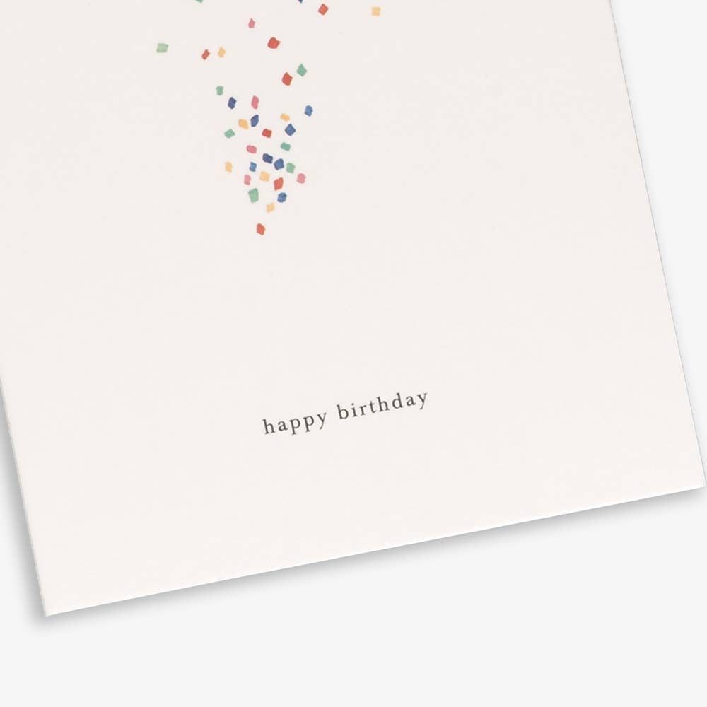 Confetti Happy Birthday Card