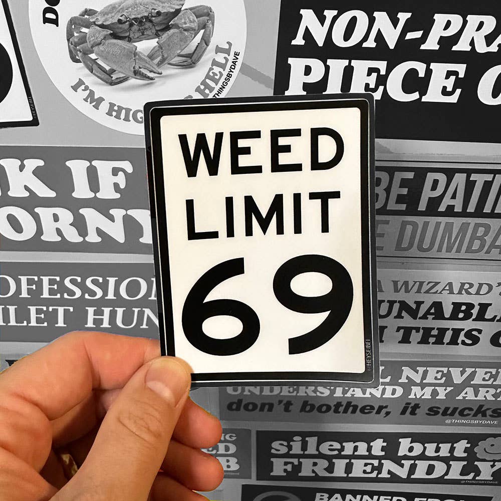 WEED LIMIT Sticker