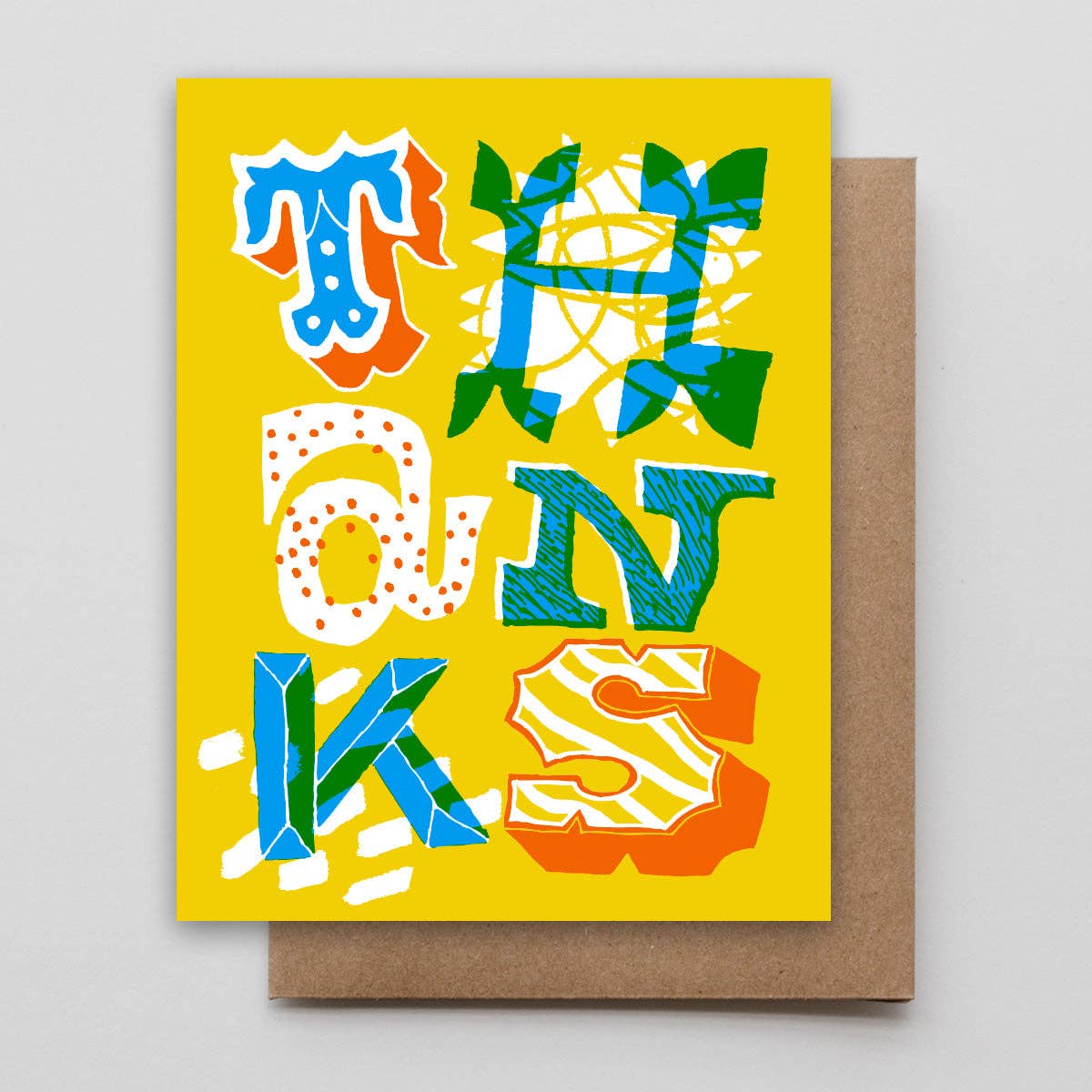 Thanks Typography Card