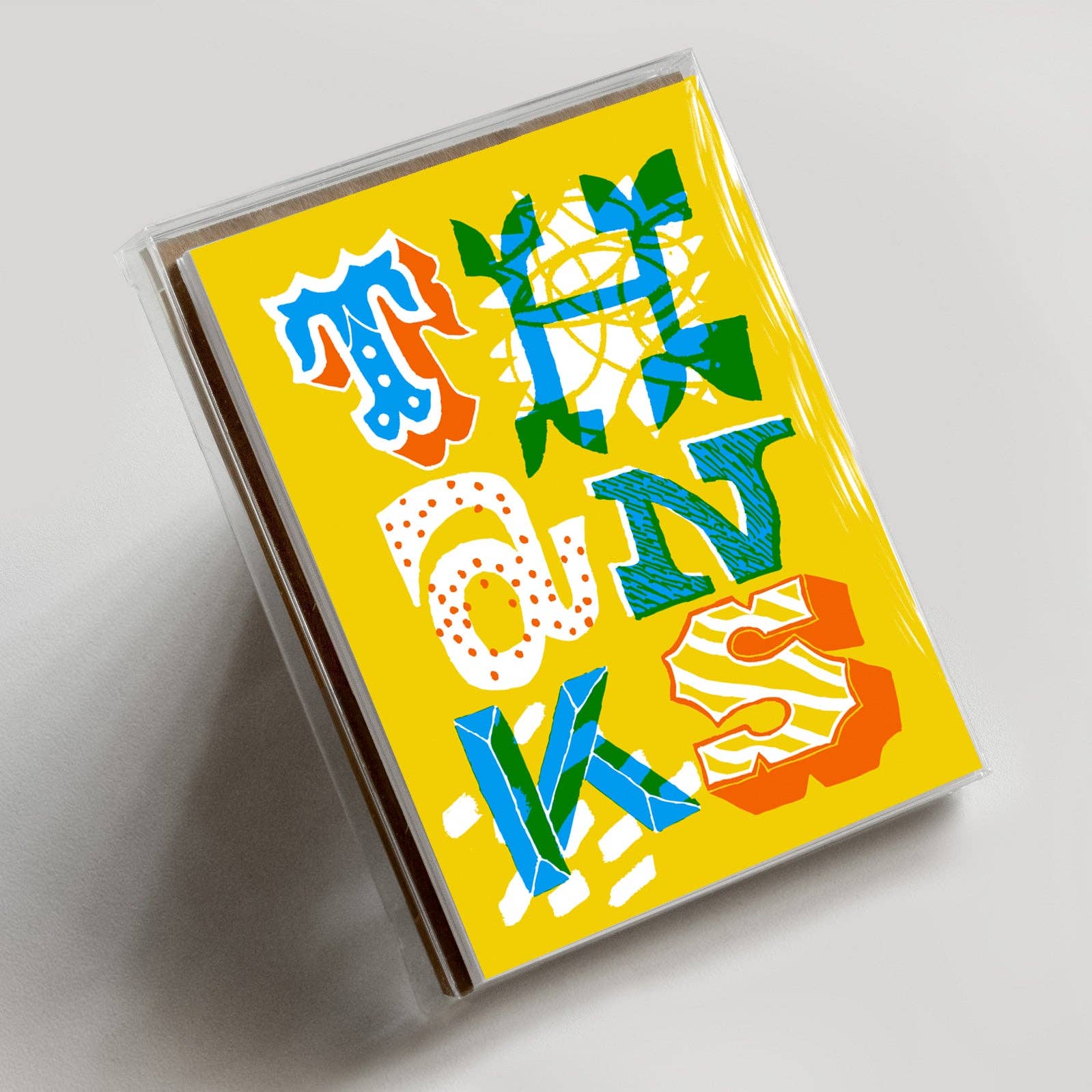 Thanks Typogarphy Card / Boxed set of six