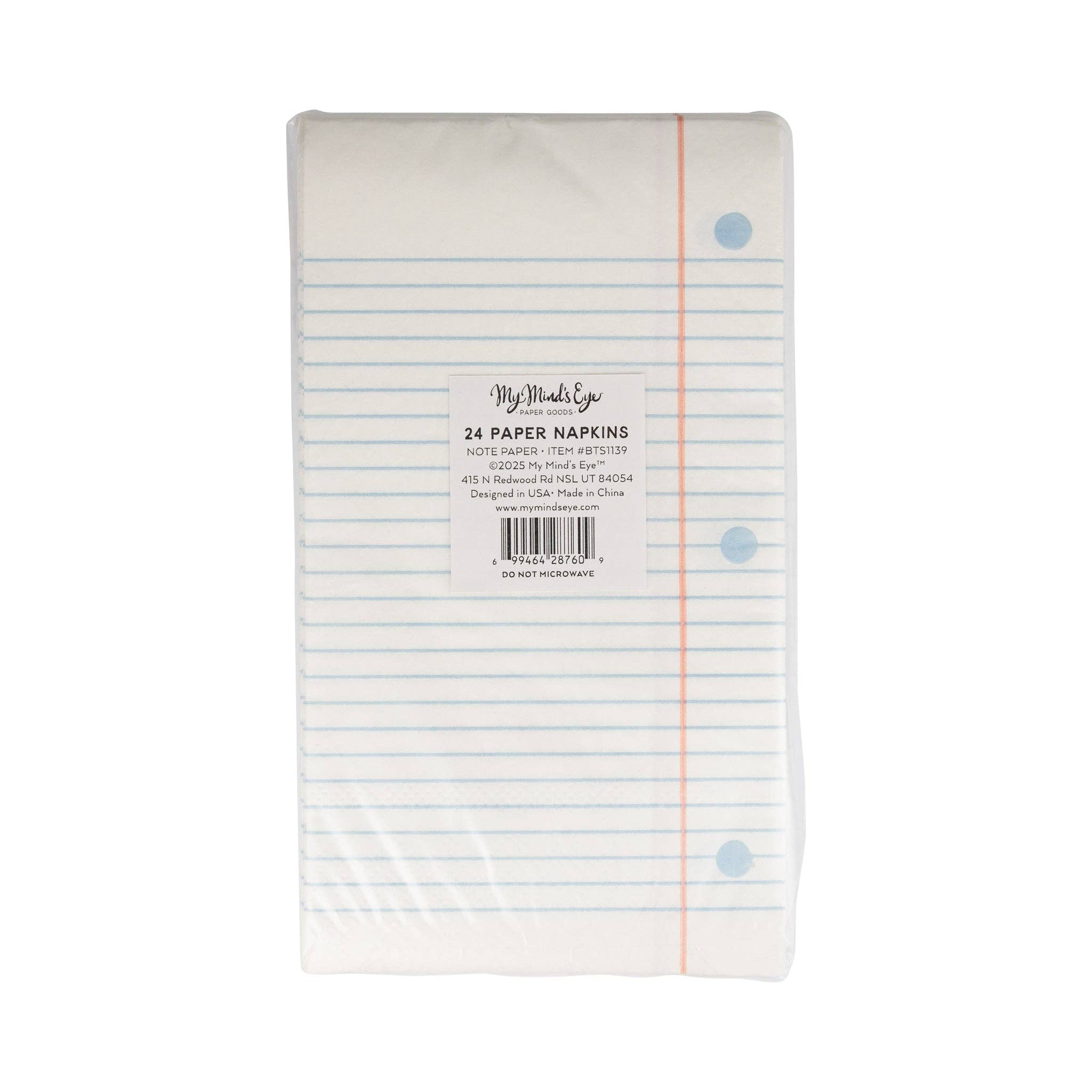 Loose Leaf Paper Dinner Napkin