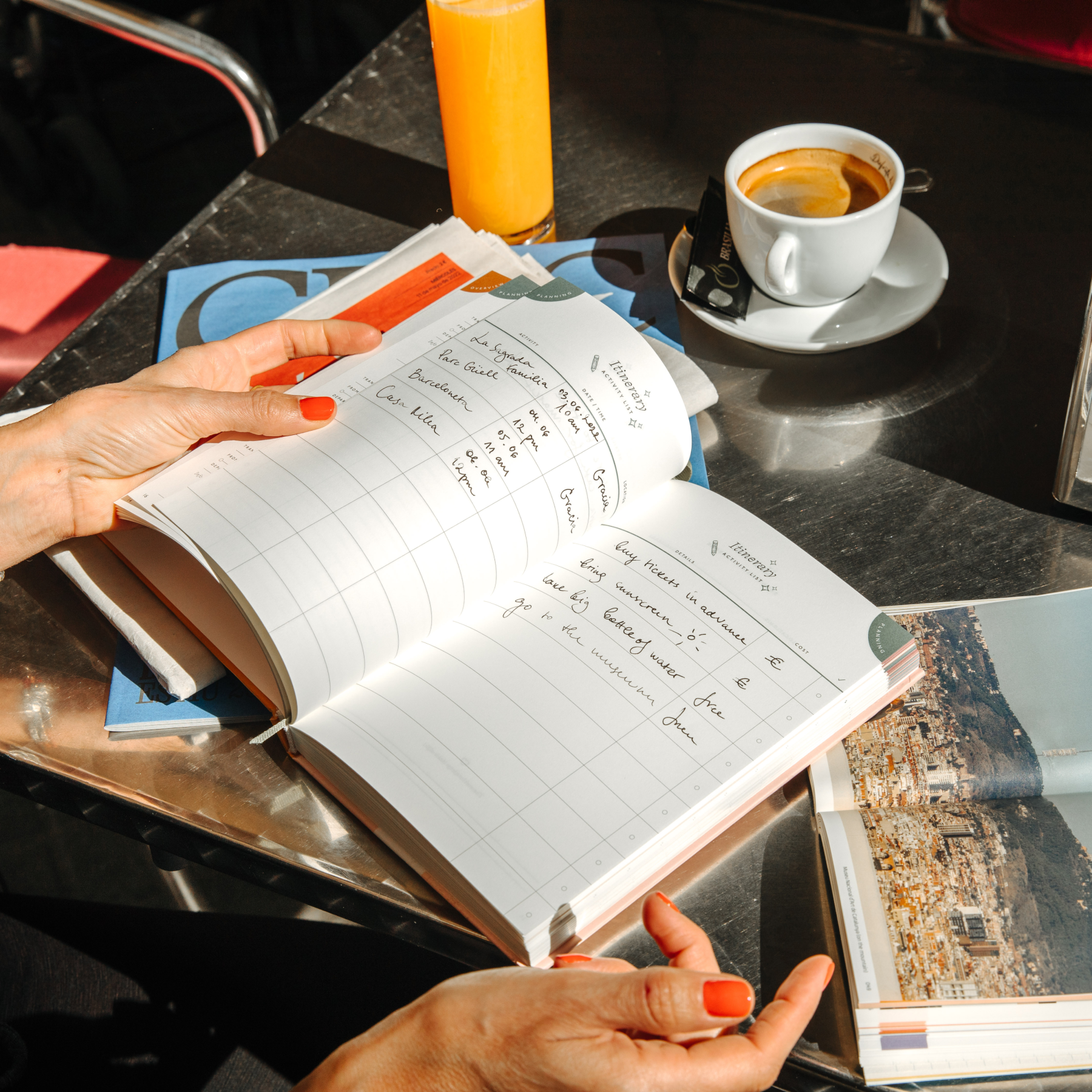 Guided Travel Journal / A5 Hardcover / Sky High