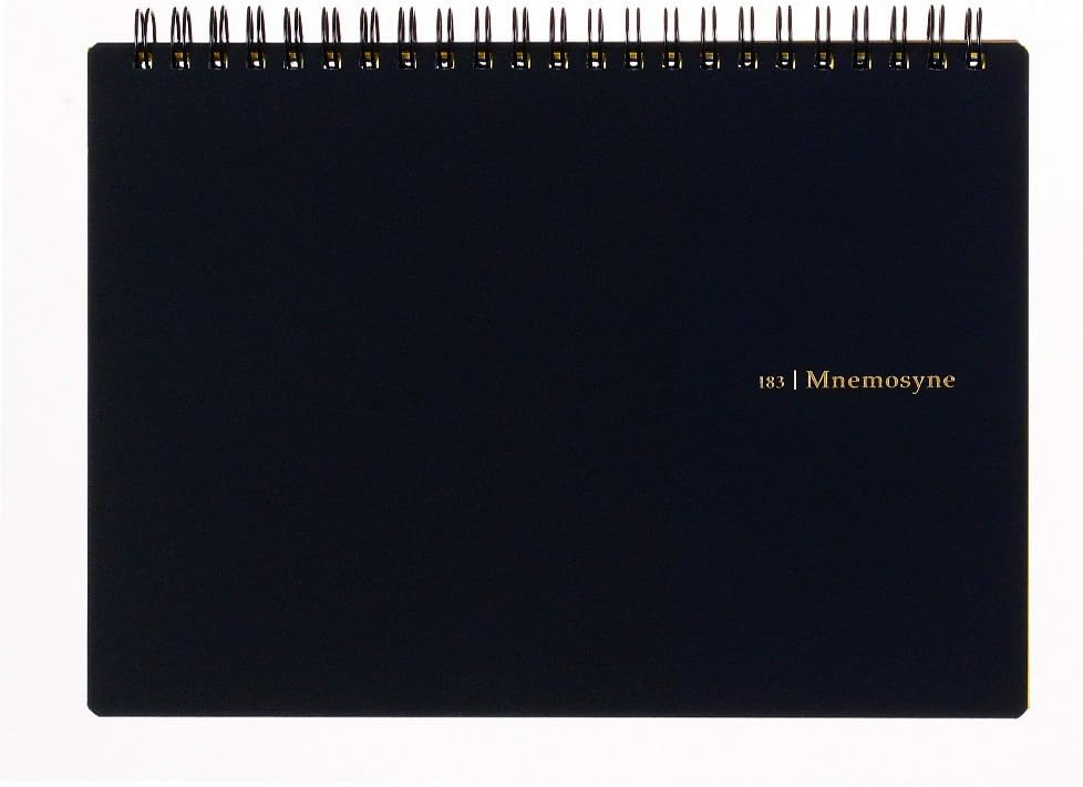 Mnemosyne A5 Blank Horizontal Spiral Notebook