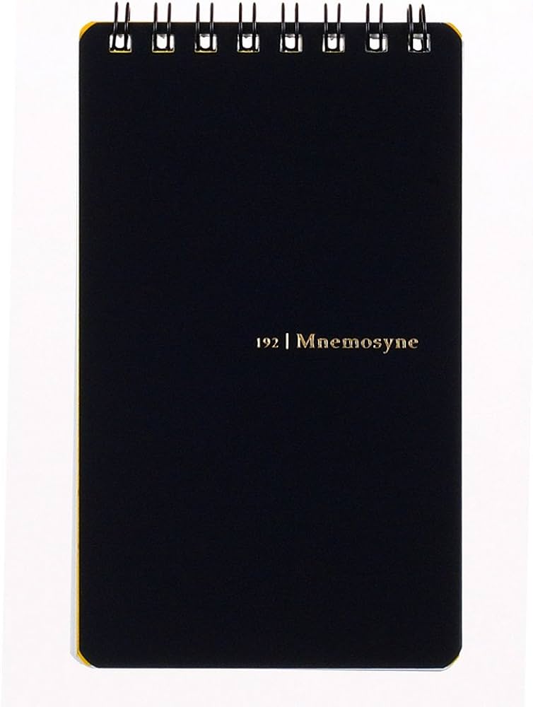 Mnemosyne B7 Lined Top Spiral Notepad